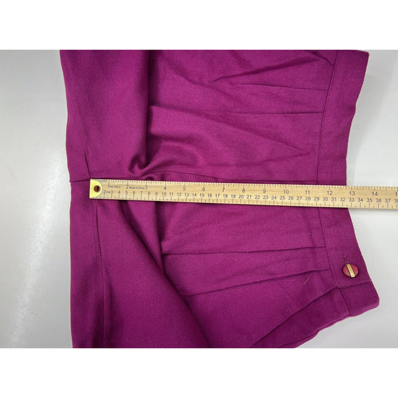 That's me! Womens Shorts Size 3/4 Pink High Waisted Pleated Wool Blend Vintage - Picture 13 of 14